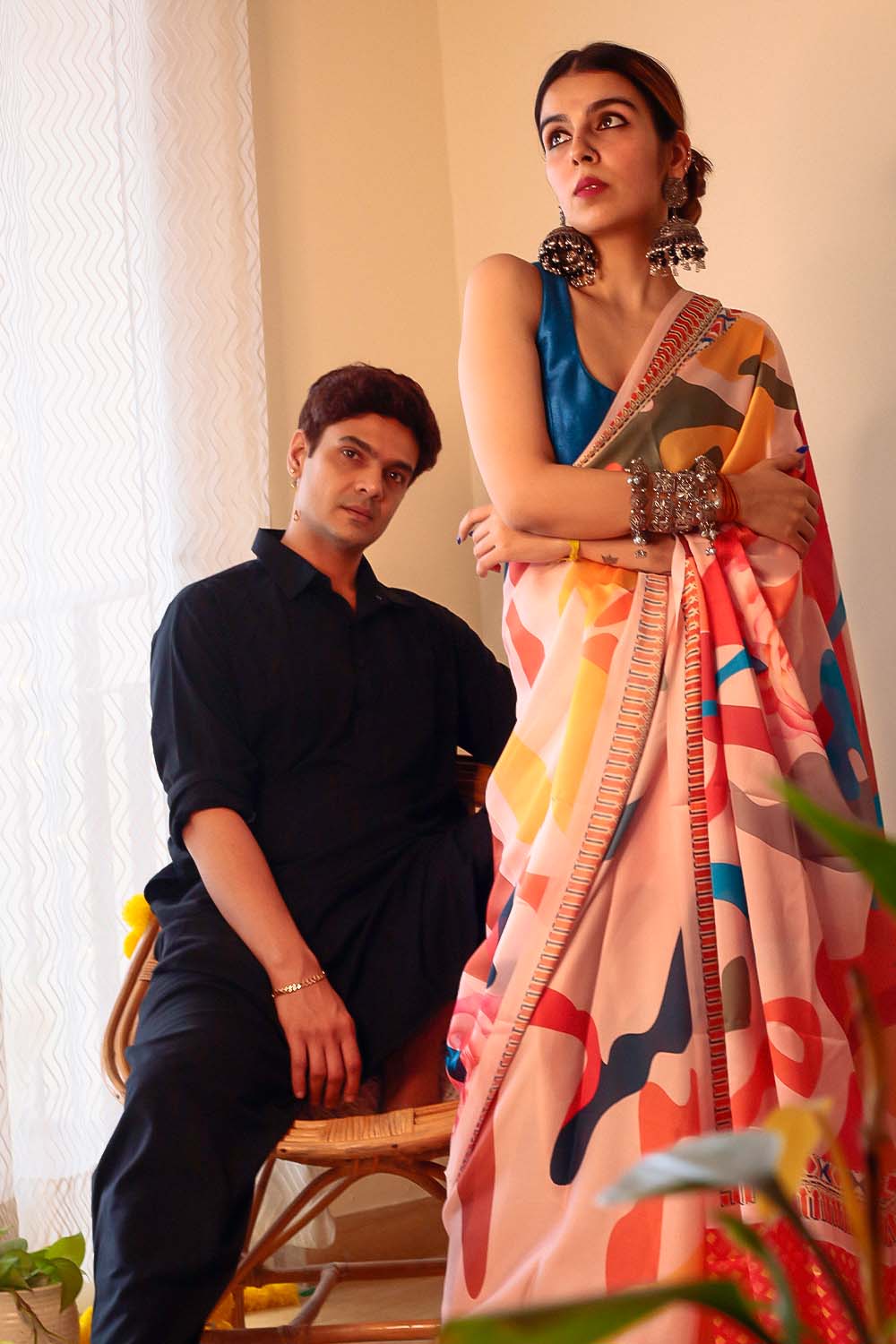 Titli | Satin Georgette Saree - Image 3