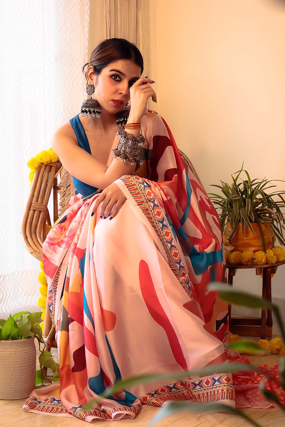 Titli | Satin Georgette Saree - Image 4