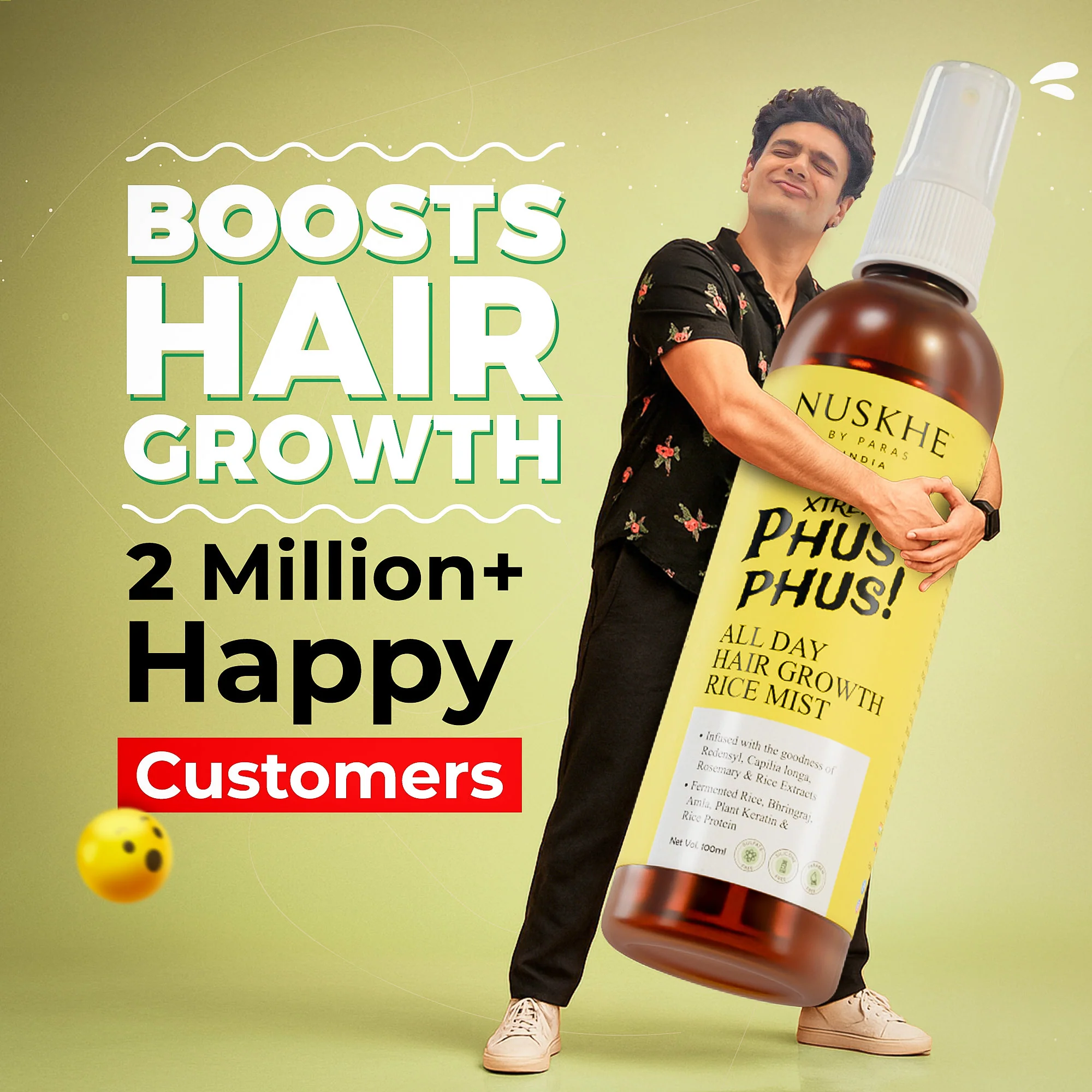Xtreme Phus Phus All Day Hair Regrowth Rice Mist - Image 2