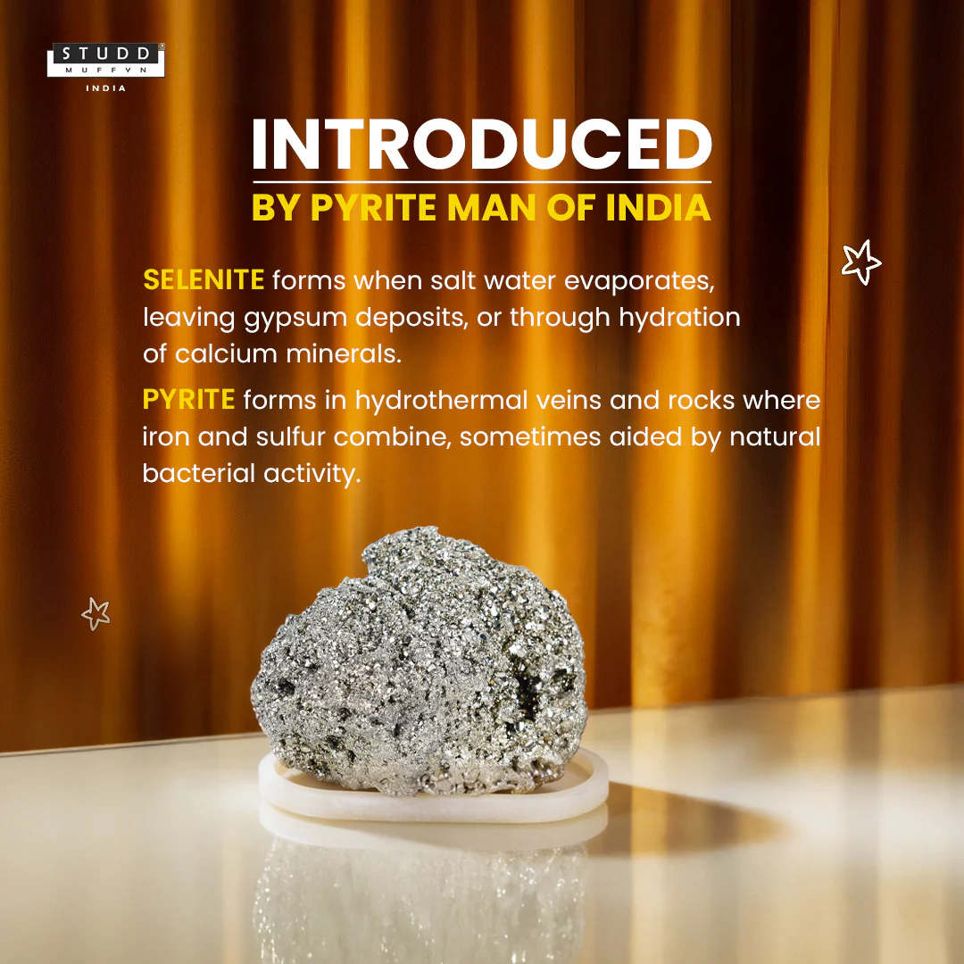 5 Kg Raw Pyrite Geode Stone With Selenite Recharging Plate - Image 3