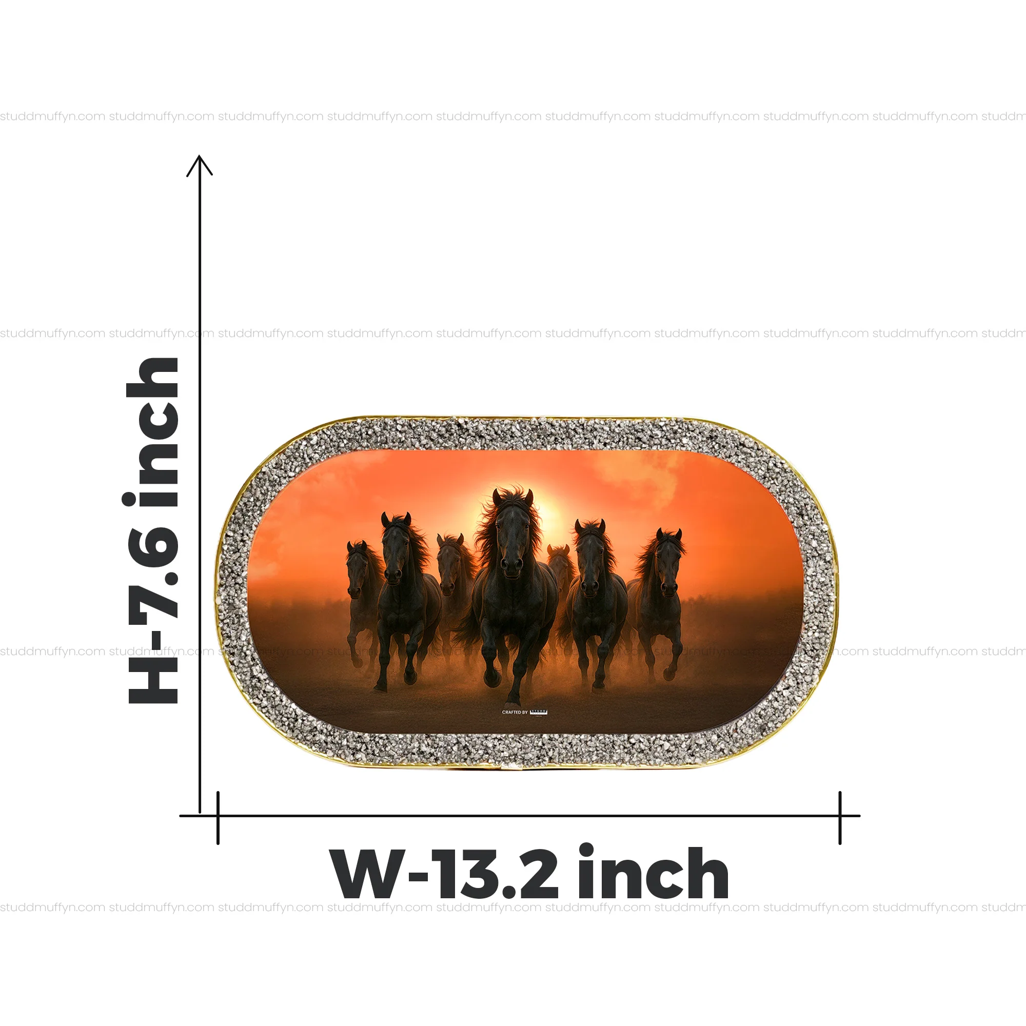 7 Black Horses Pyrite Plate [Capsule Frame] - Image 8