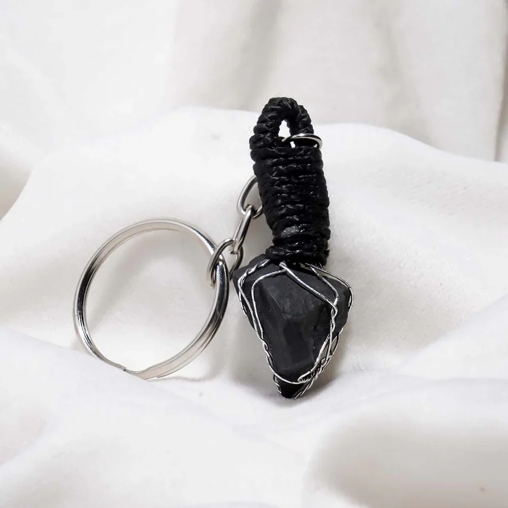 AGATE AND PYRITE KEYRING SET - Image 3
