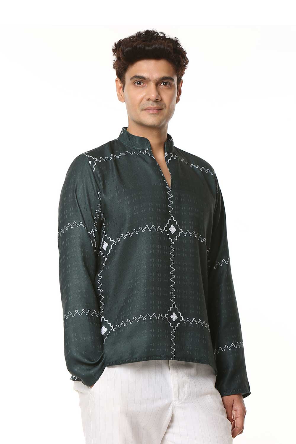 Ajrakh | Korean Shirt Kurta - Image 2