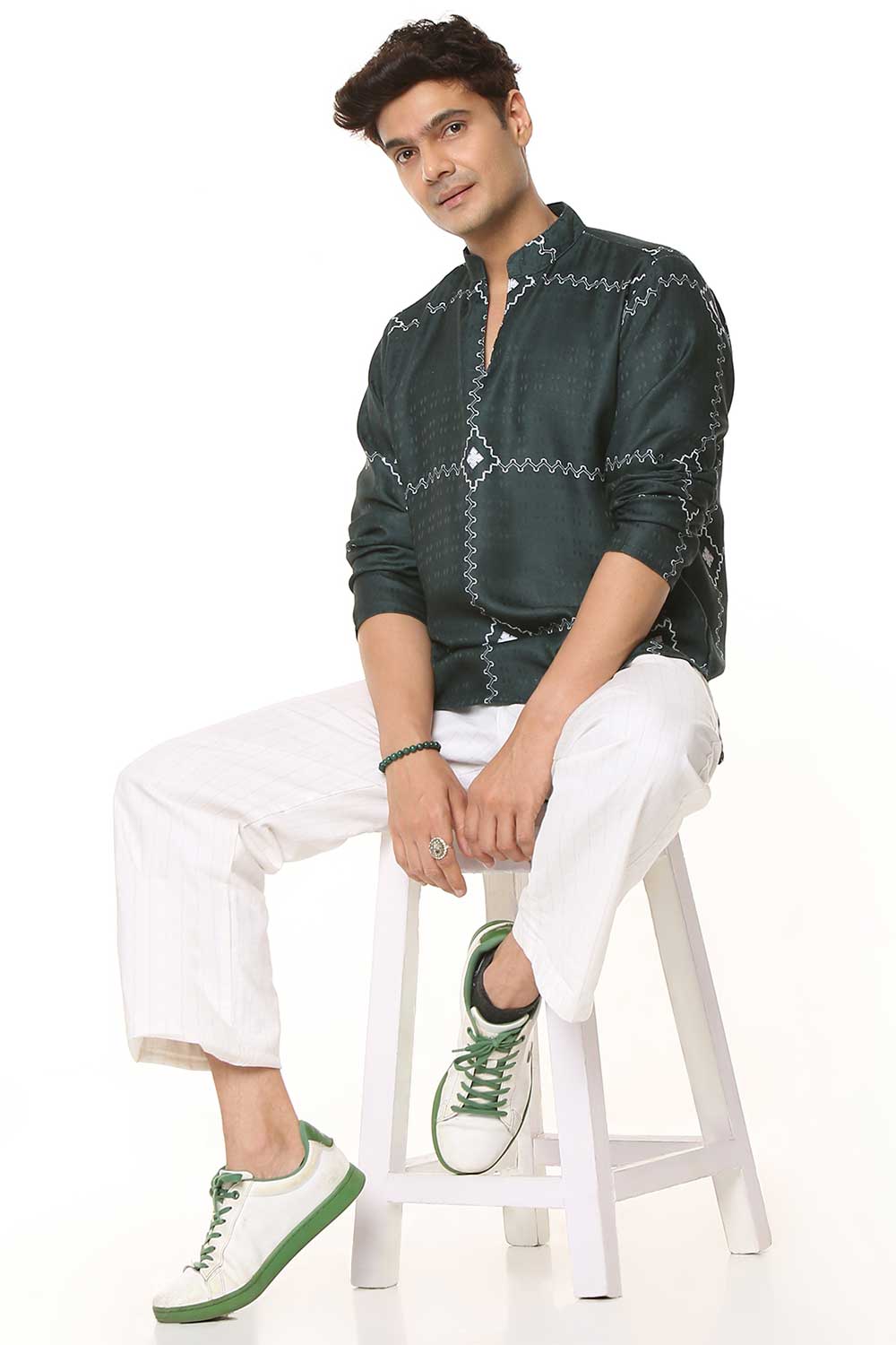 Ajrakh | Korean Shirt Kurta - Image 7