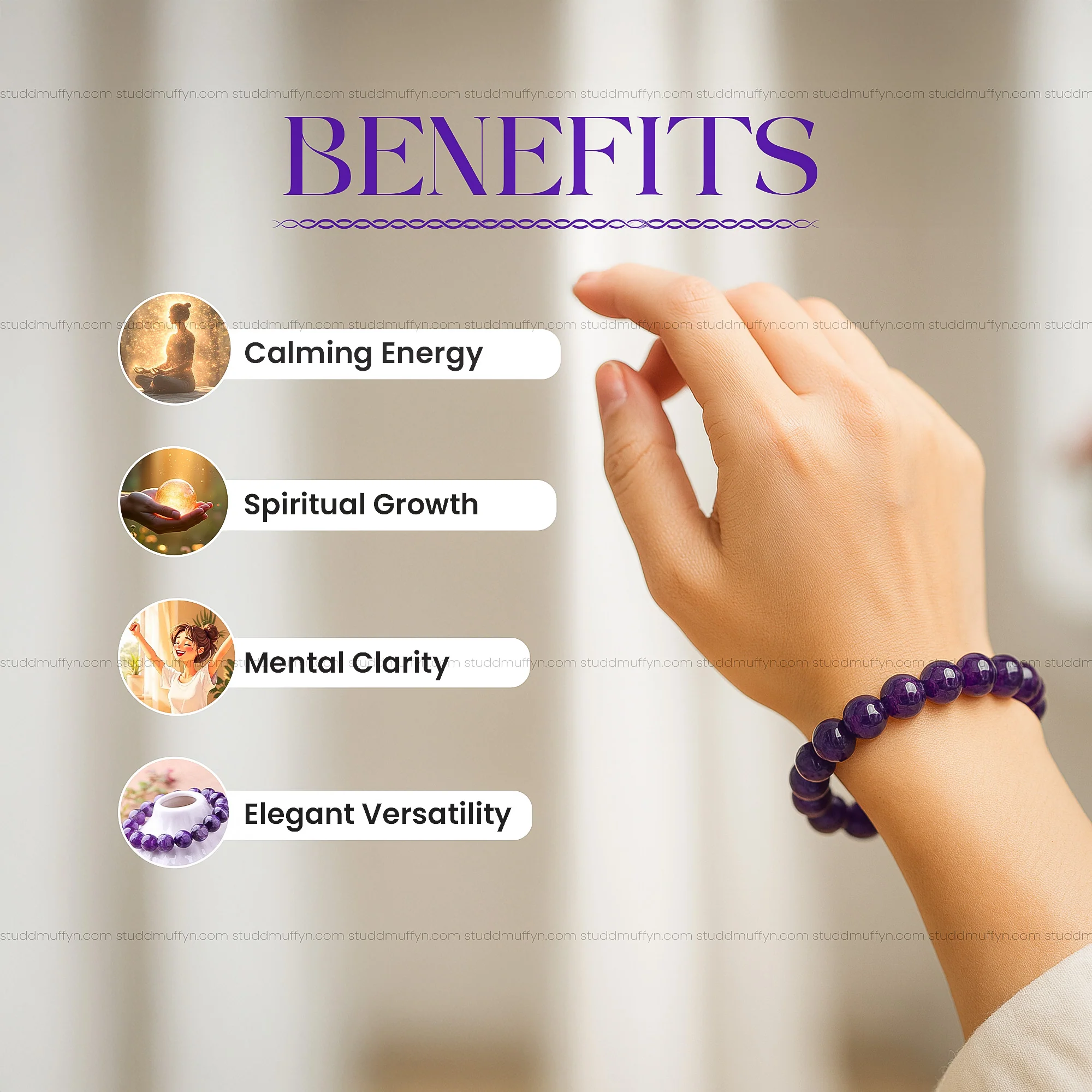 Amethyst Bracelet - Image 2