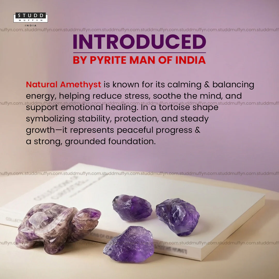 Amethyst Crystal Tortoise| Miniature Series - Image 2