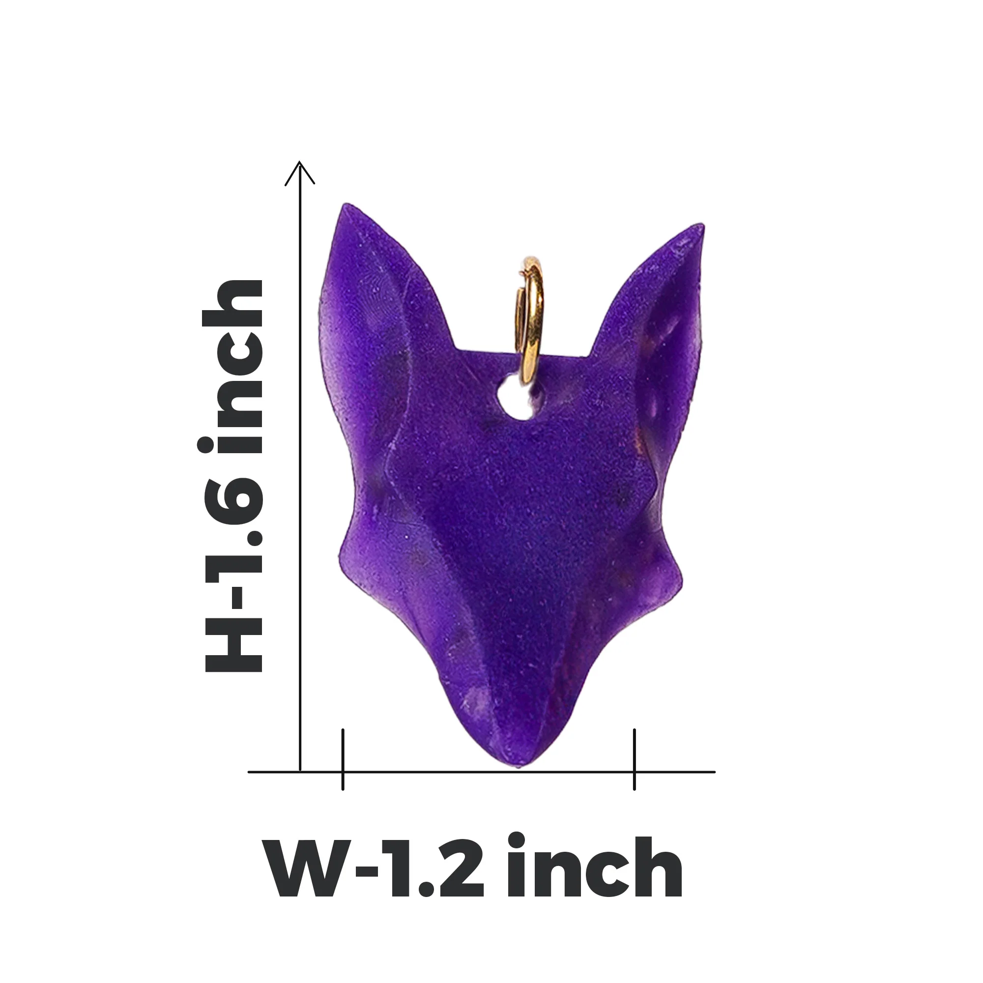 Amethyst Fox Pendant - Image 3