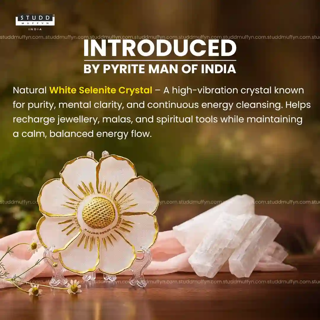 Ashta Petal Selenite Plate - Image 3
