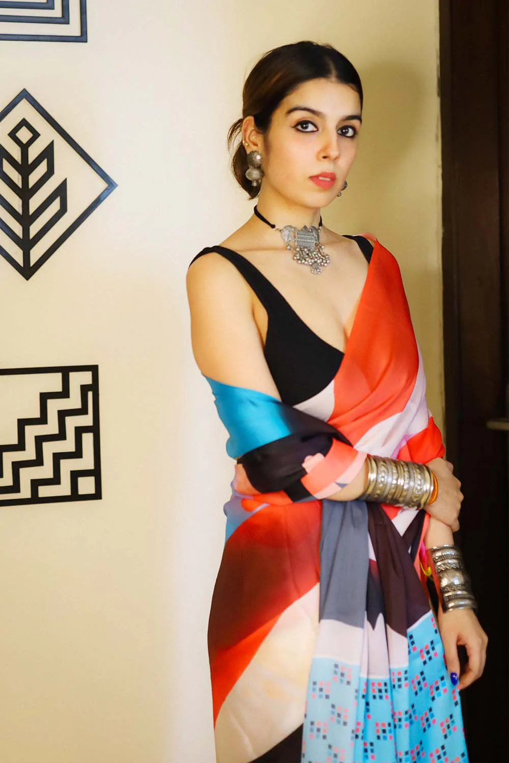Atrangi | Satin Georgette Saree - Image 4