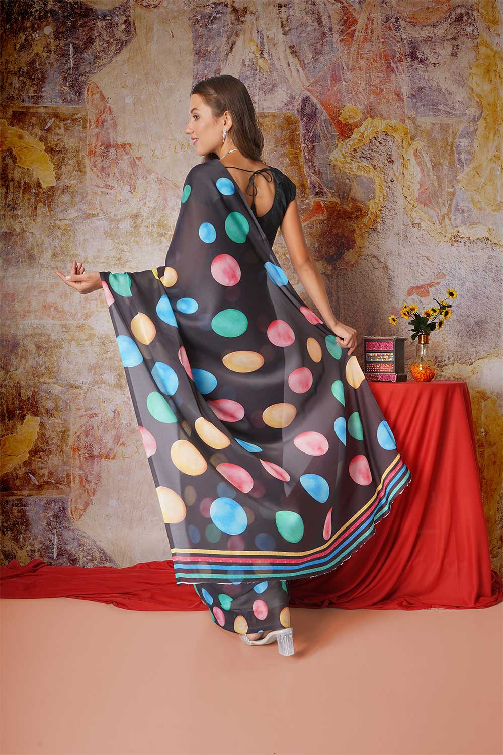 Bindu | Satin Georgette - Image 3