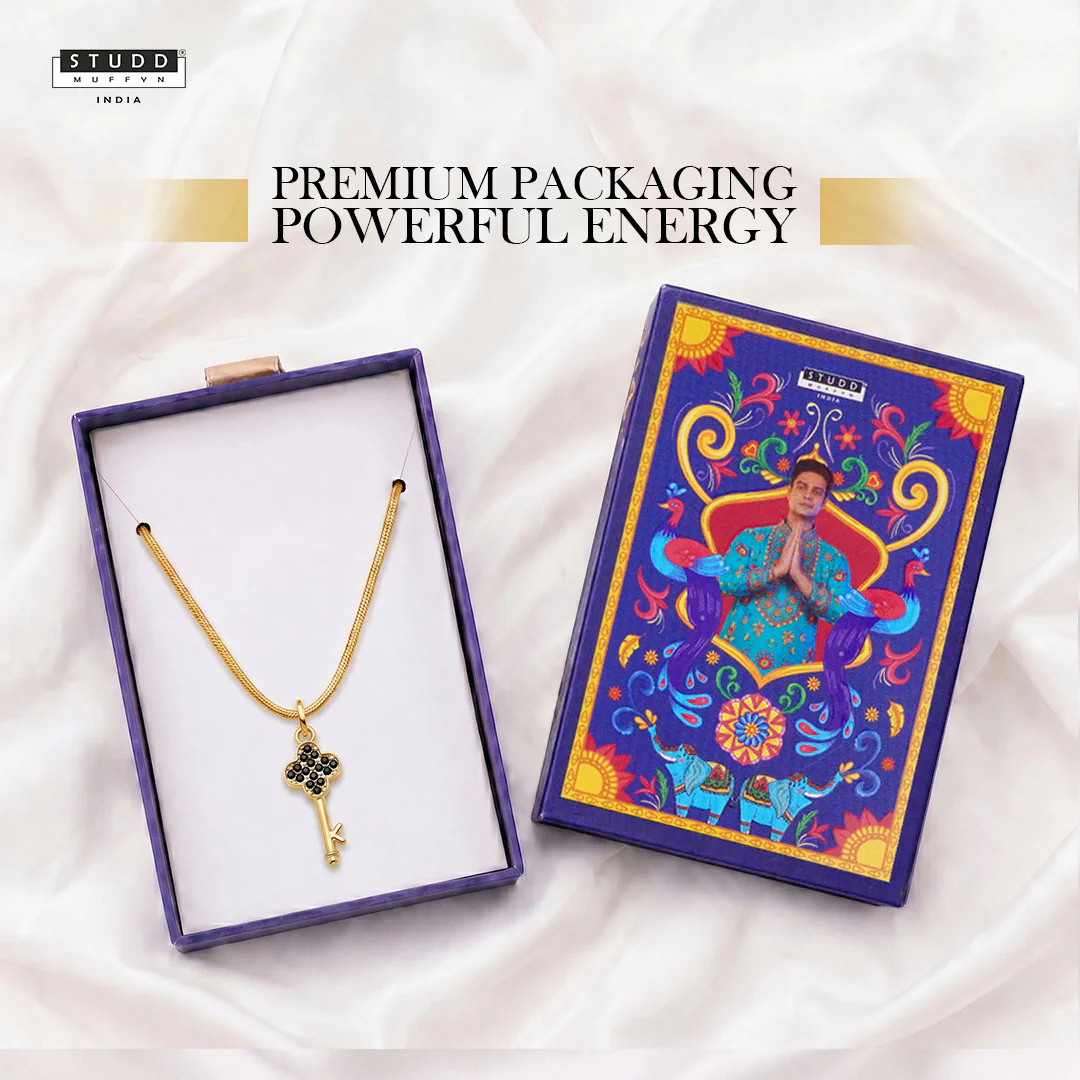 Key Pendant - 24k Gold Plated [ With Chain ] - Image 7