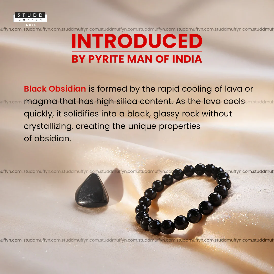 Black Obsidian Crystal Bracelet - Image 3