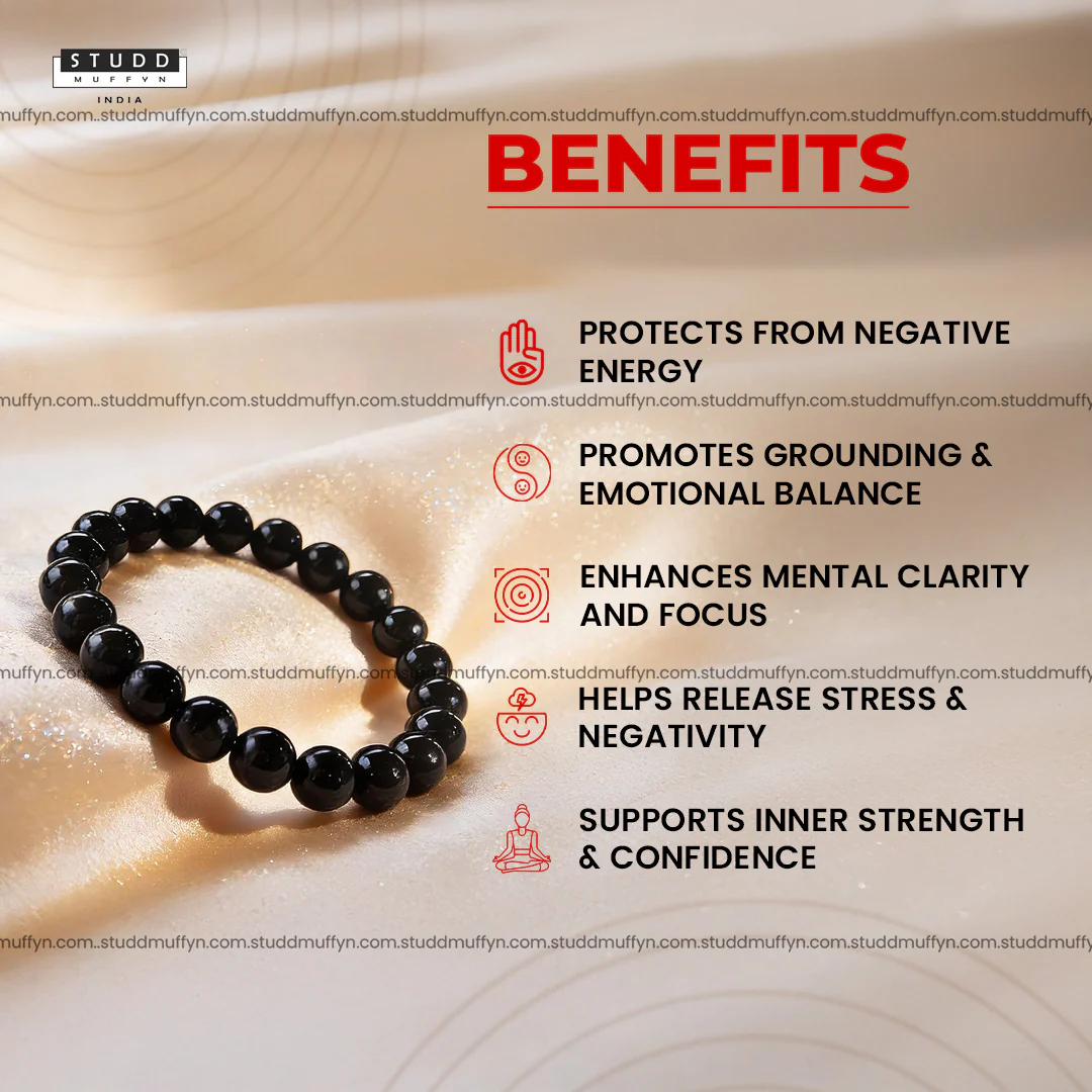 Black Obsidian Crystal Bracelet - Image 4