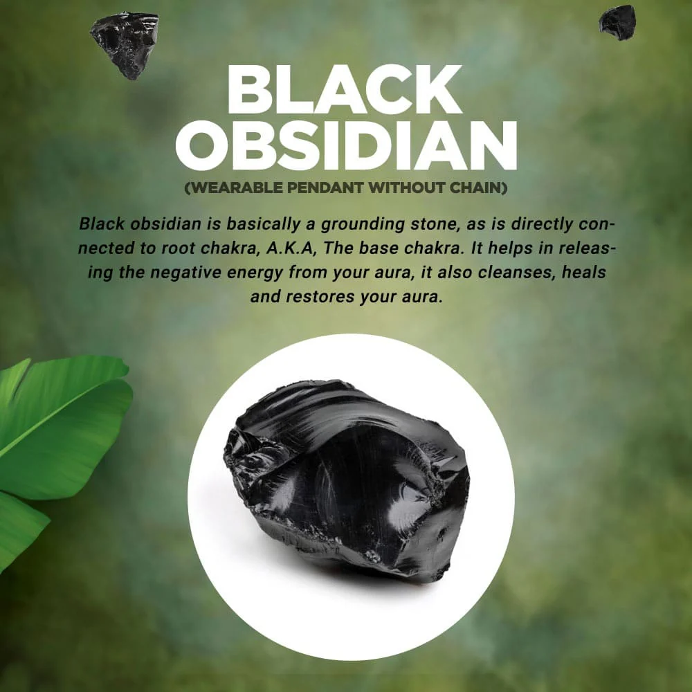 Black Obsidian Pendant (Without Chain) - Image 4