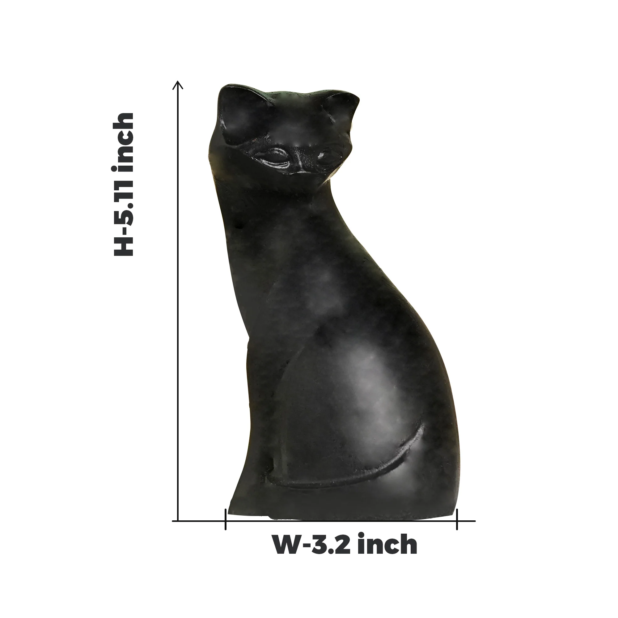 Black Tourmaline Cat - Image 4