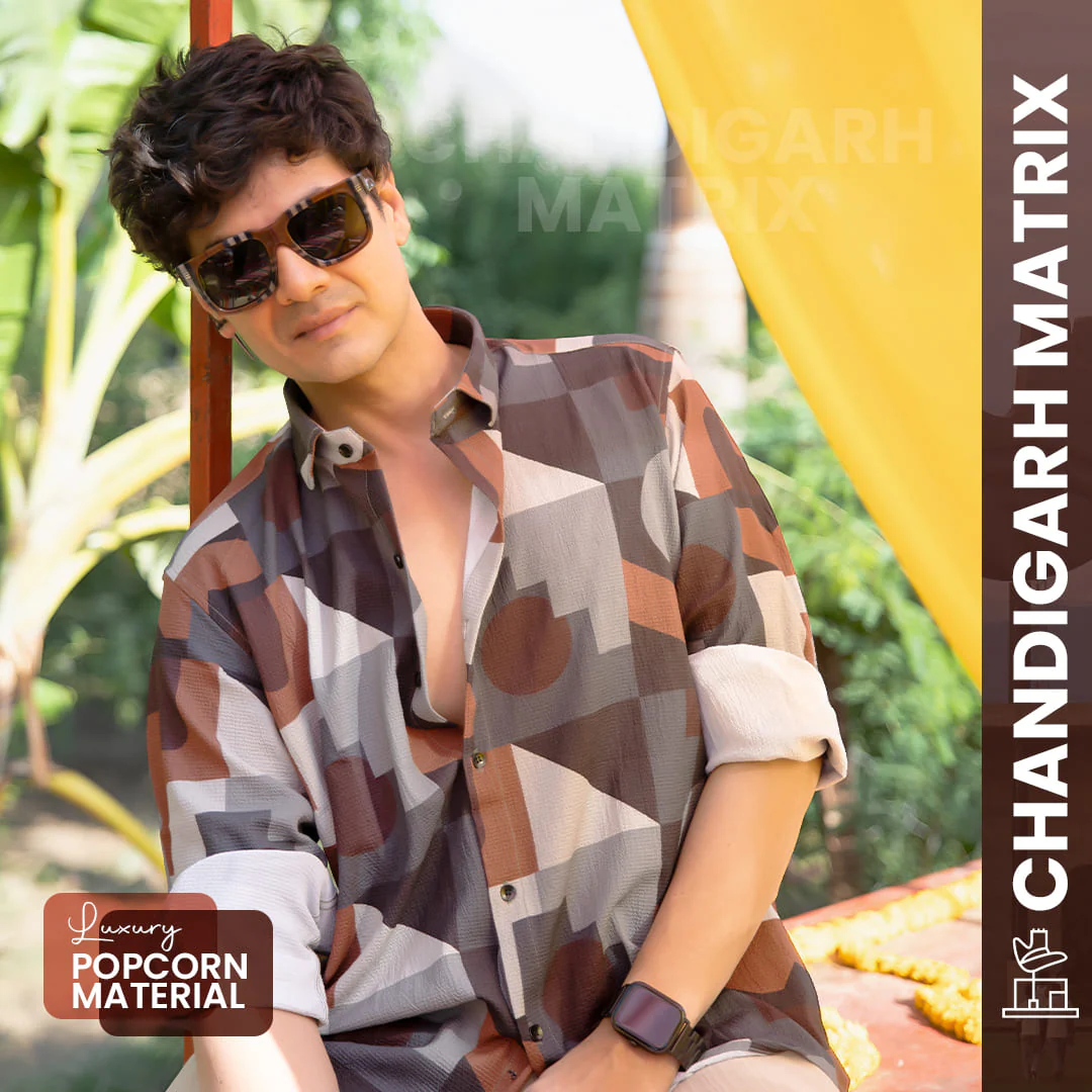 Chandigarh Matrix | Luxury Popcorn Material I Men Shirt - Image 8