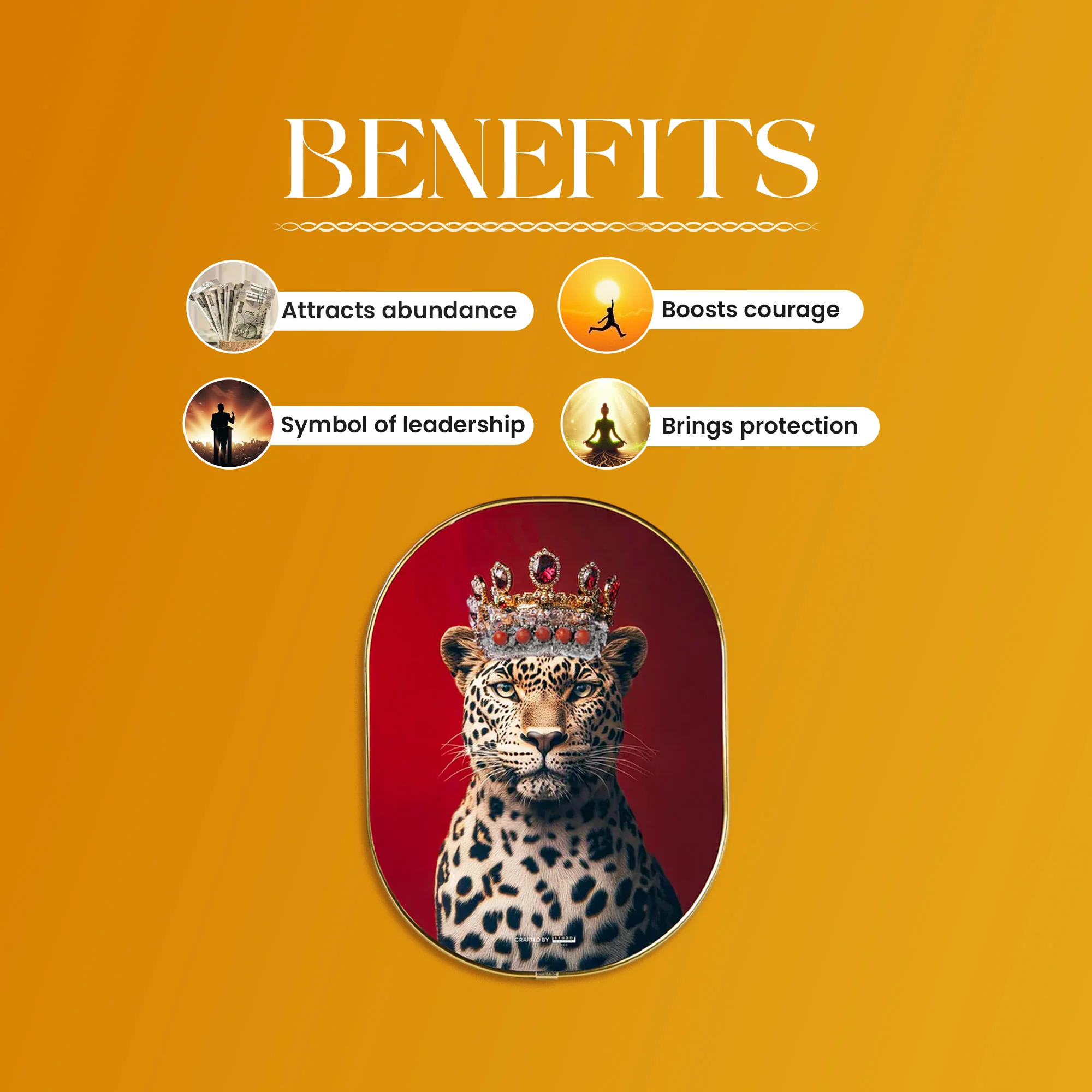 Cheetah Pyrite-Jasper Plate [Capsule Frame] - Image 2