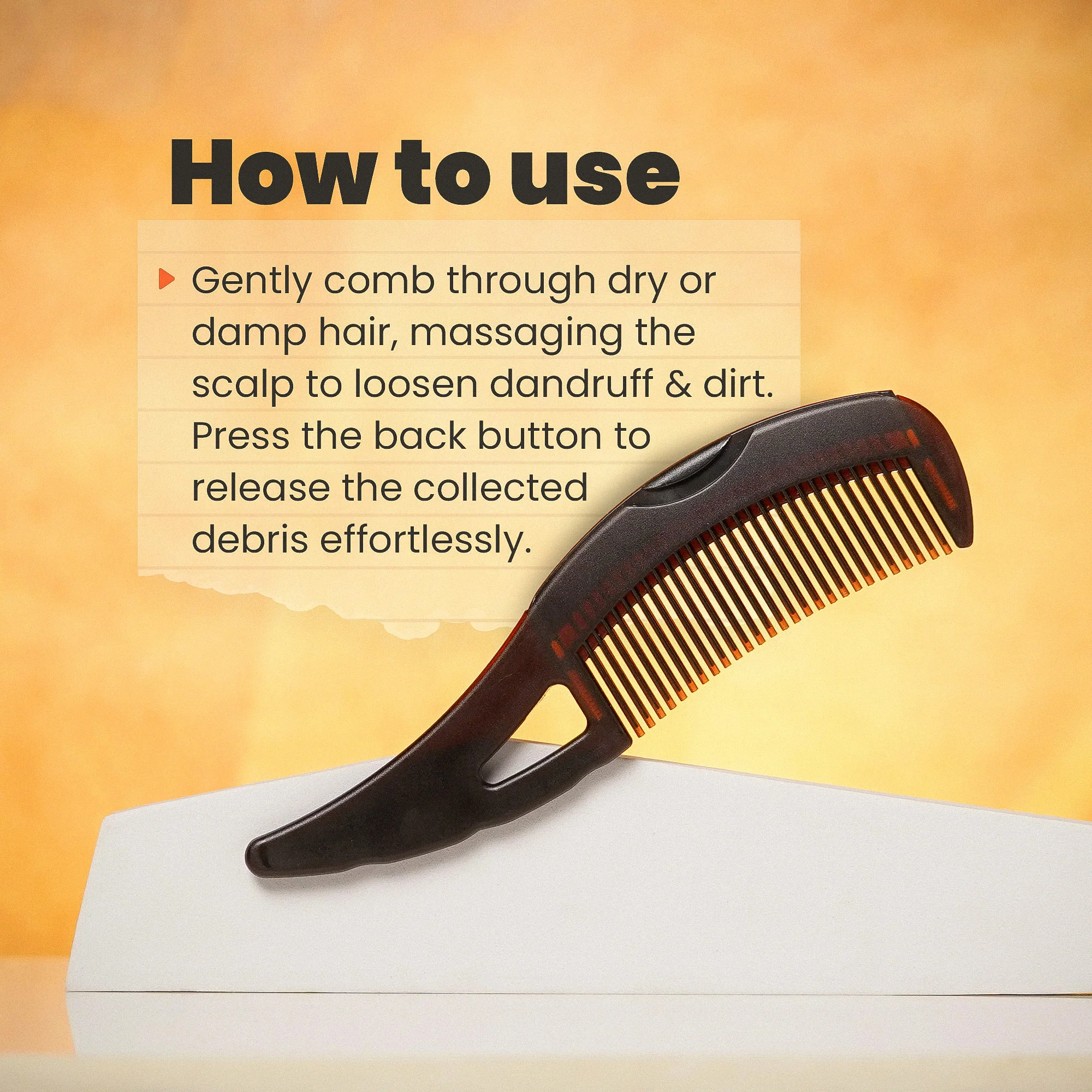 Clear Scalp Comb | Ultimate Dandruff & Oil Control Tool - Image 2