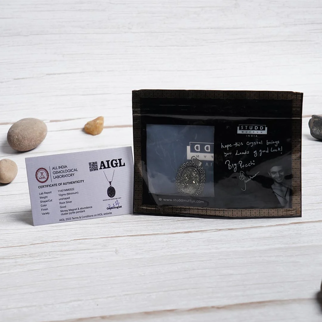 Natural Pyrite Pendant  (Without Chain) - Image 4