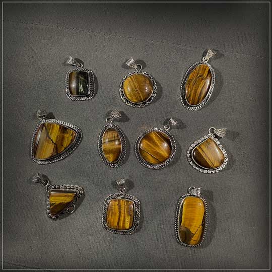 Tiger Eye Pendant (without chain) - Image 5