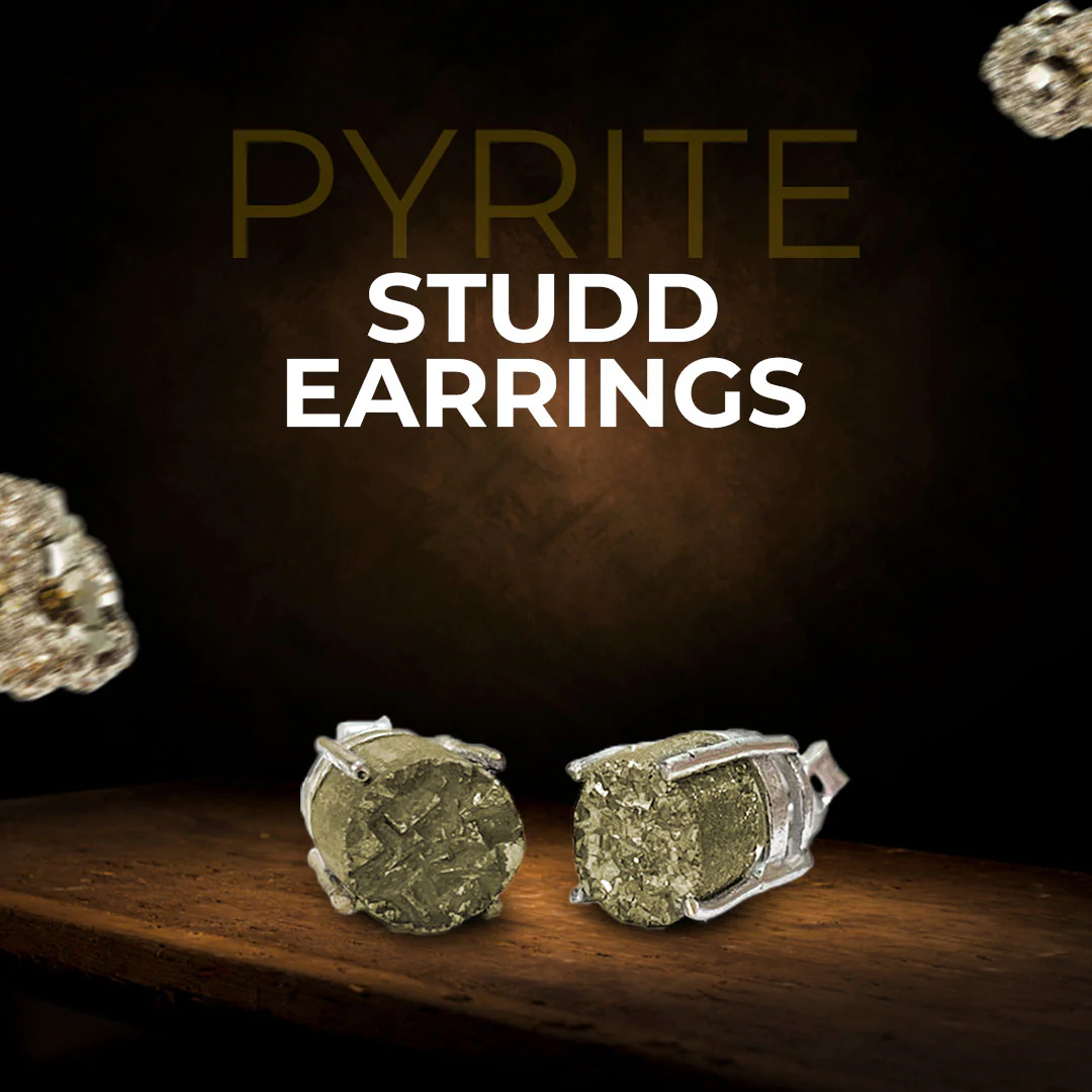 Gems Of Gratitude (Pyrite Stud Earrings + Black Tourmaline Ring) - Image 5