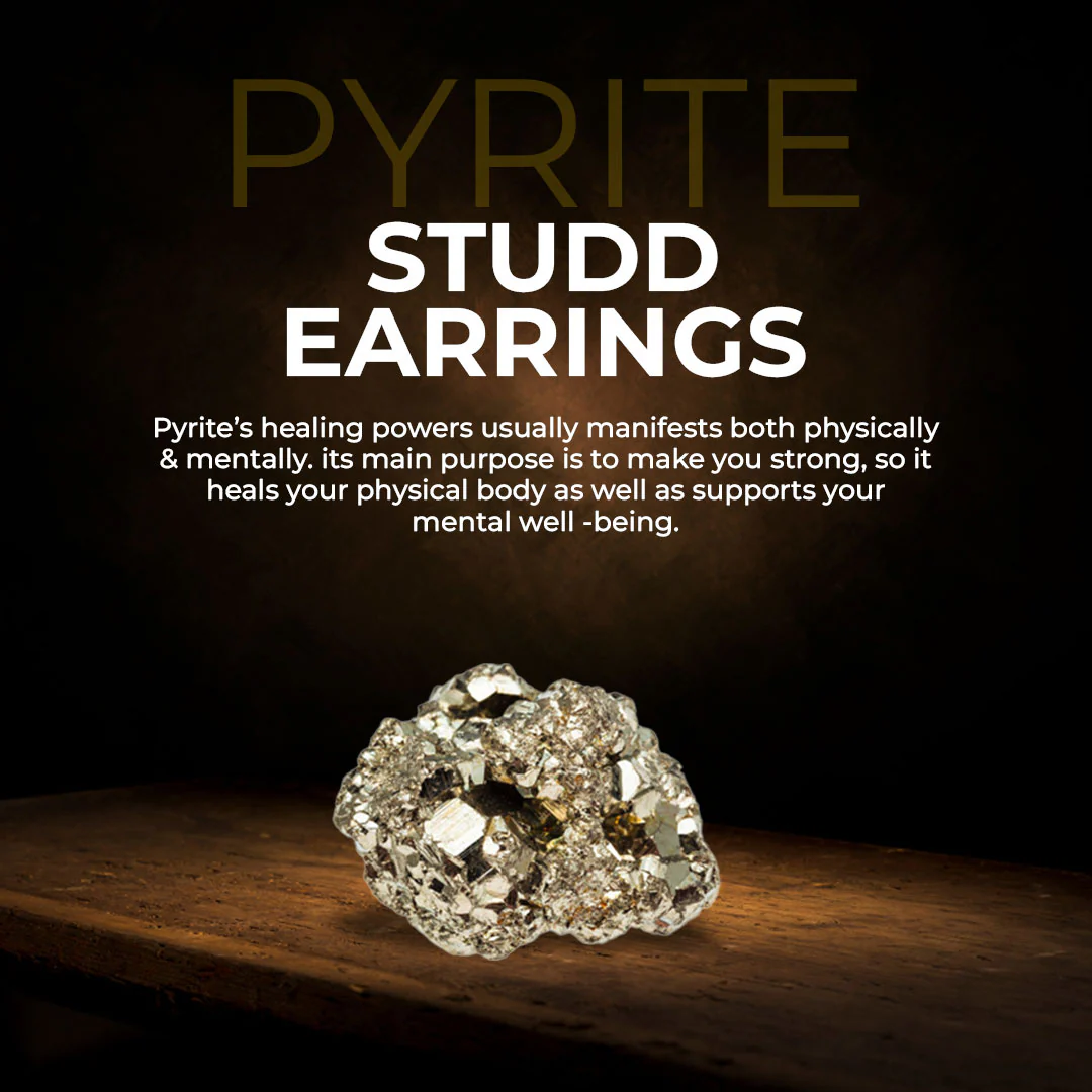 Gems Of Gratitude (Pyrite Stud Earrings + Black Tourmaline Ring) - Image 6