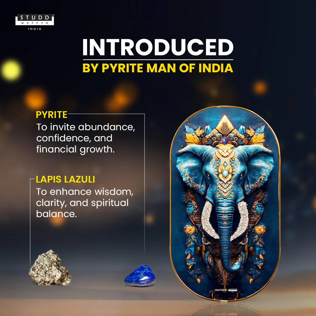 Elephant Pyrite-Lapis Plate [Capsule Frame] - Image 3
