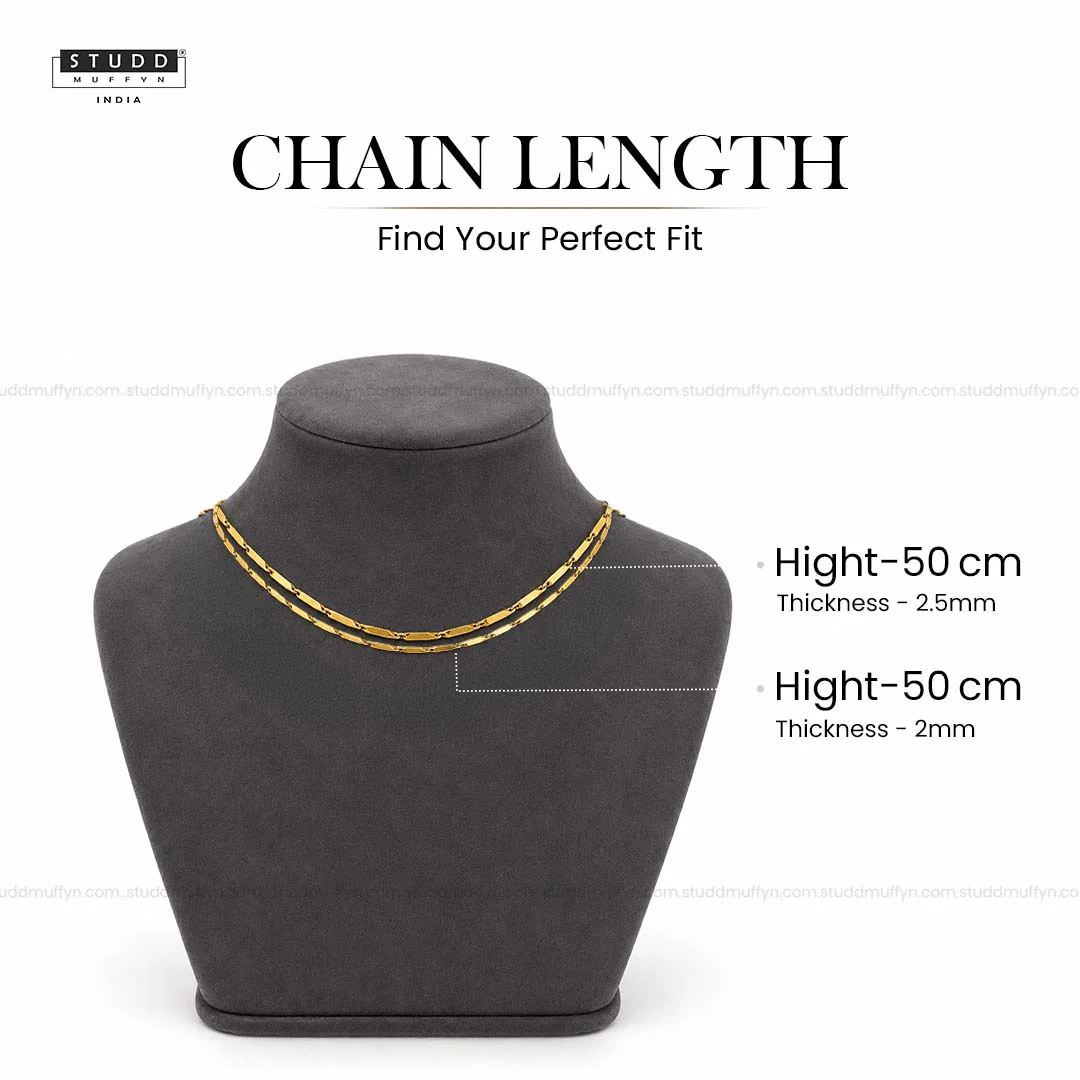 Golden Rice Chain - 24K Gold Tone Plated - Image 5