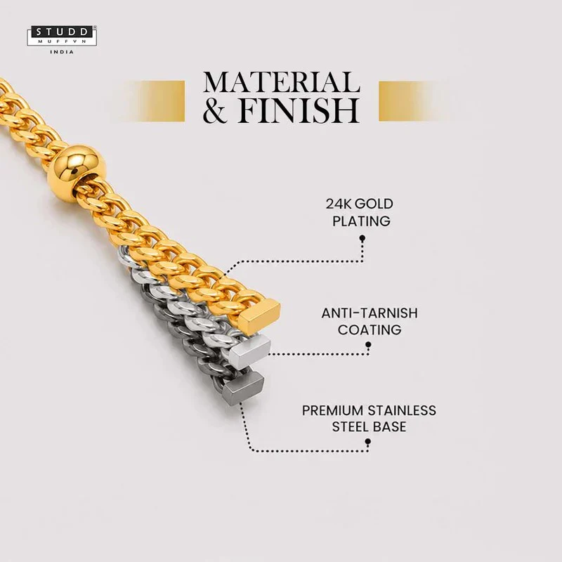 Golden Satellite Chain - 24K Gold Plated - Image 4