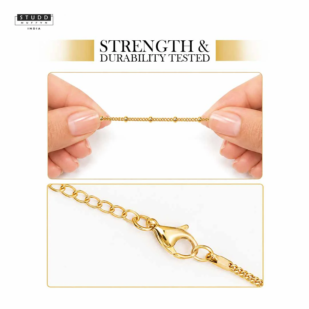 Golden Satellite Chain - 24K Gold Plated - Image 5