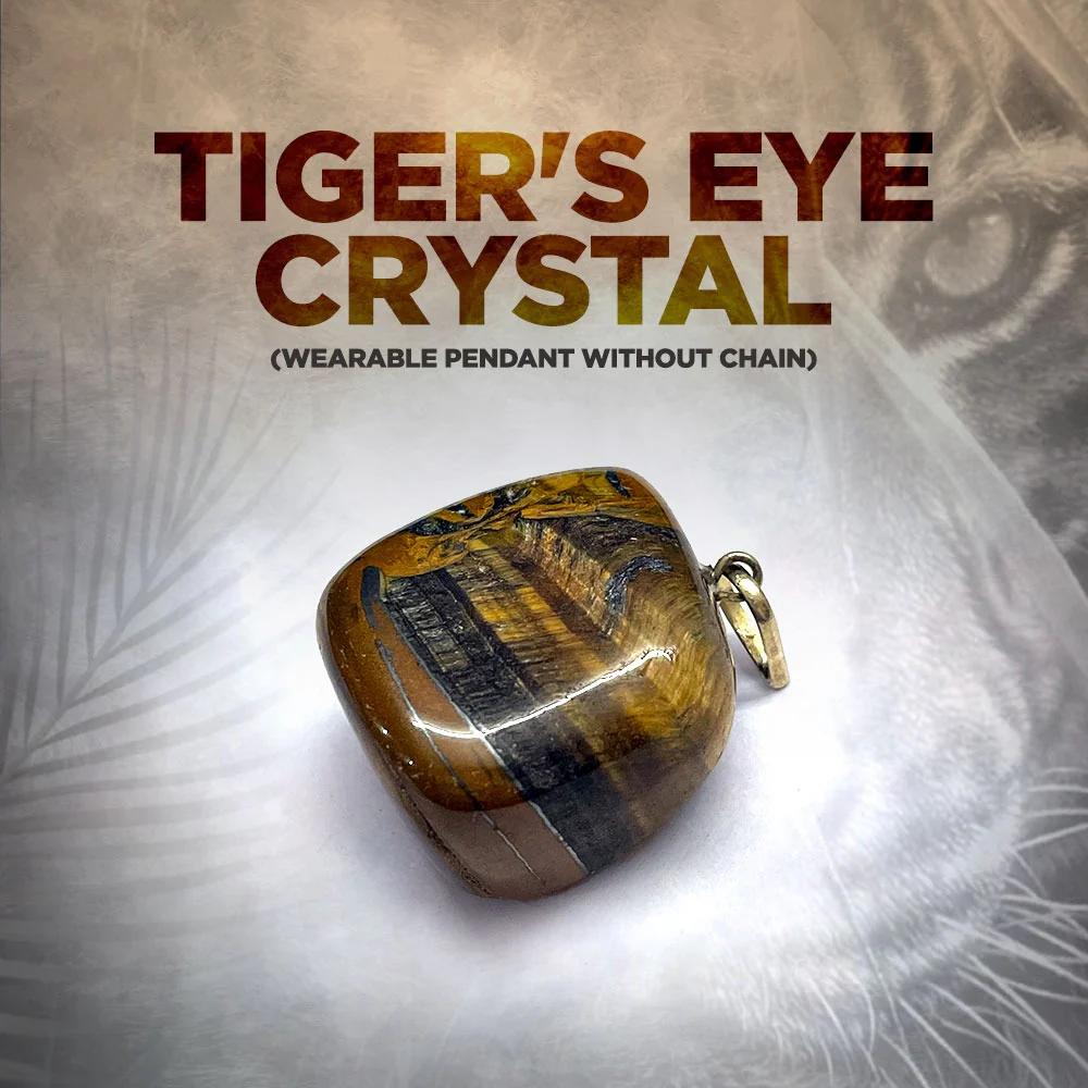 Tiger's eye crystal Pendant (without chain) - Image 5