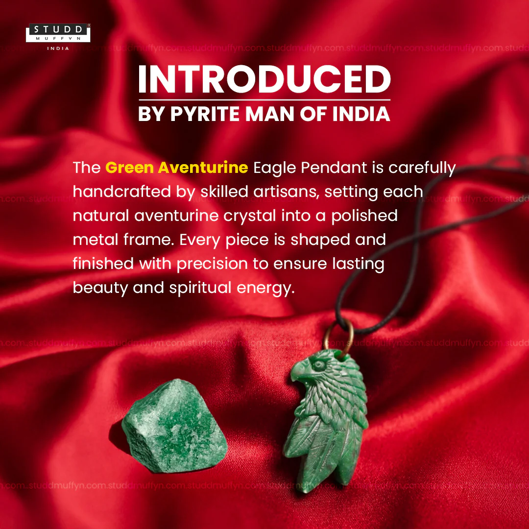 Green Aventurine Eagle Pendant - Image 3