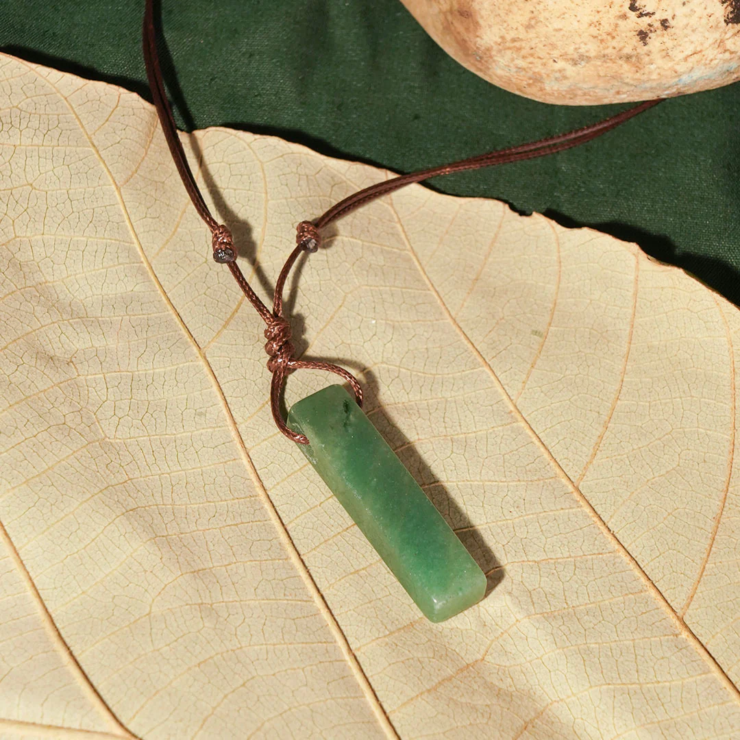 Green Aventurine Pencil Pendant - Image 5