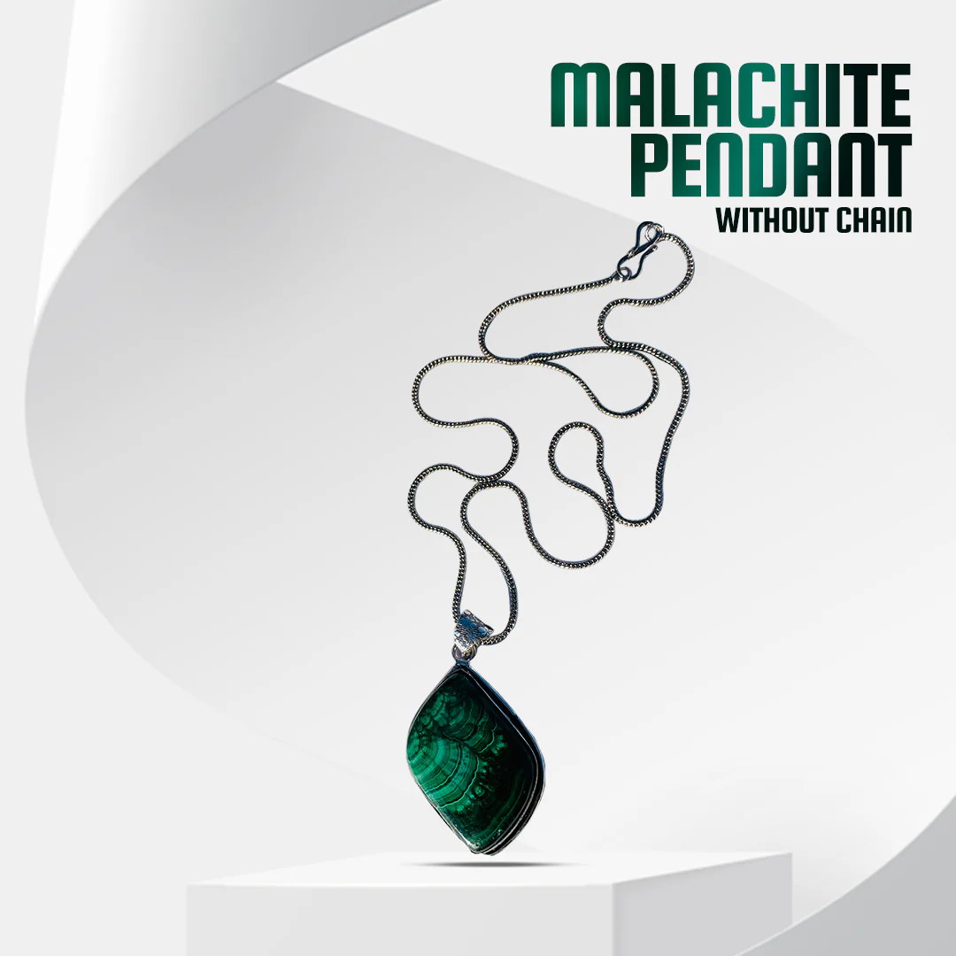 Green Malachite Pendant (Without Chain) - Image 6