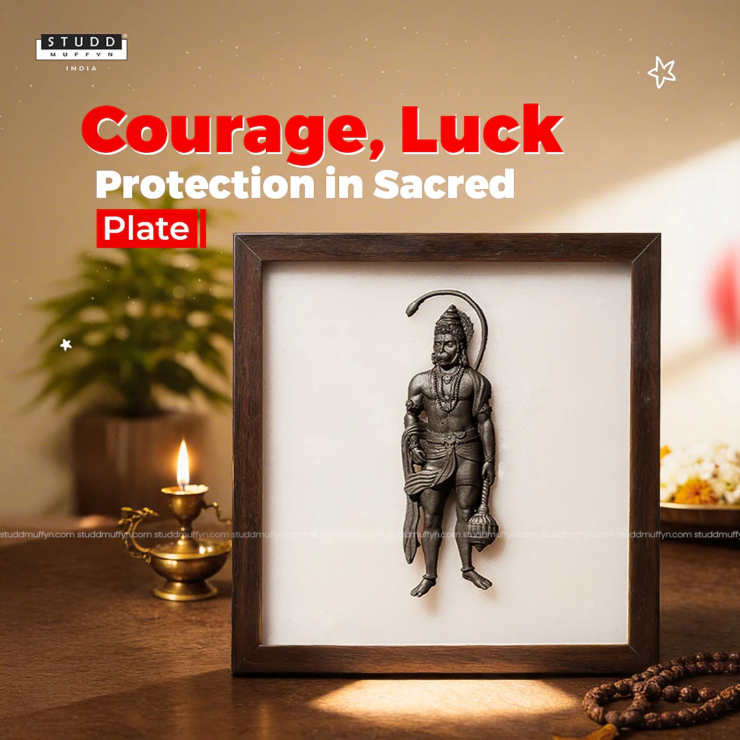 Lord Hanumana 3D Pyrite Plate - Image 2