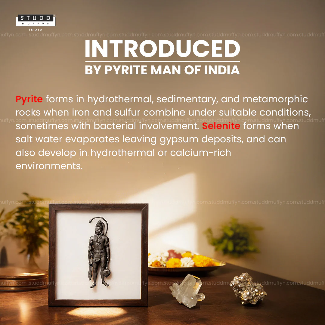 Lord Hanumana 3D Pyrite Plate - Image 3