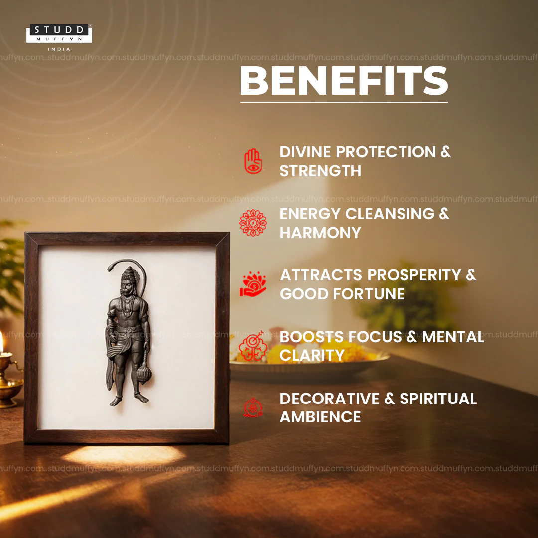 Lord Hanumana 3D Pyrite Plate - Image 4