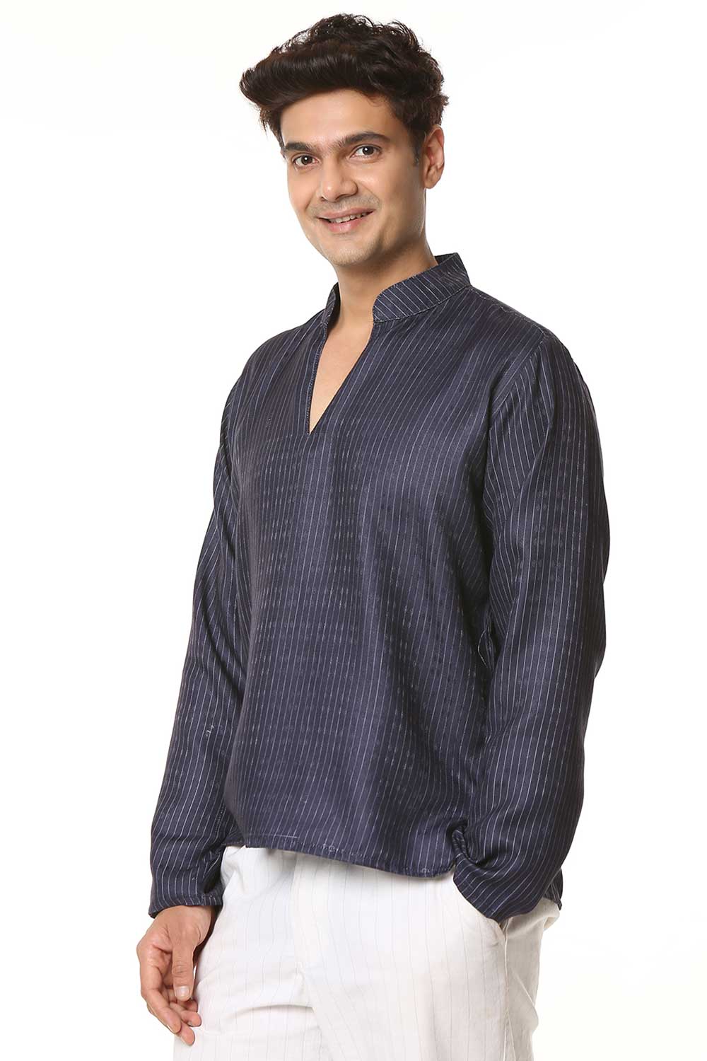 Jamdani I Korean Shirt Kurta - Image 3