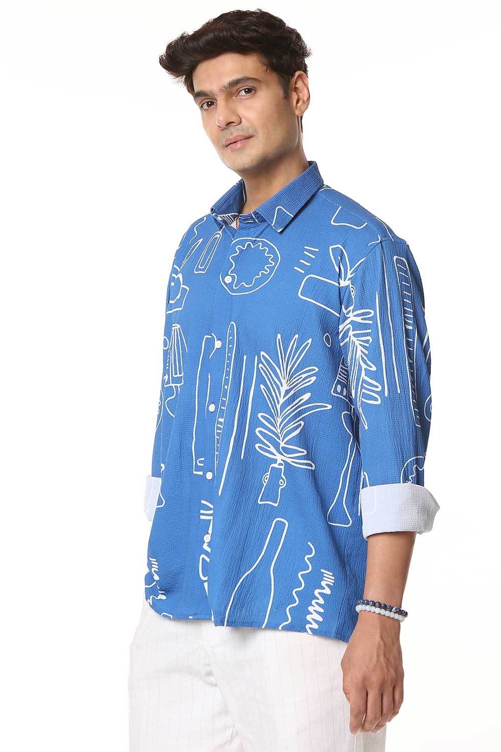 Jodhpur Sketch | Luxury Popcorn Material I Men Shirt - Image 3
