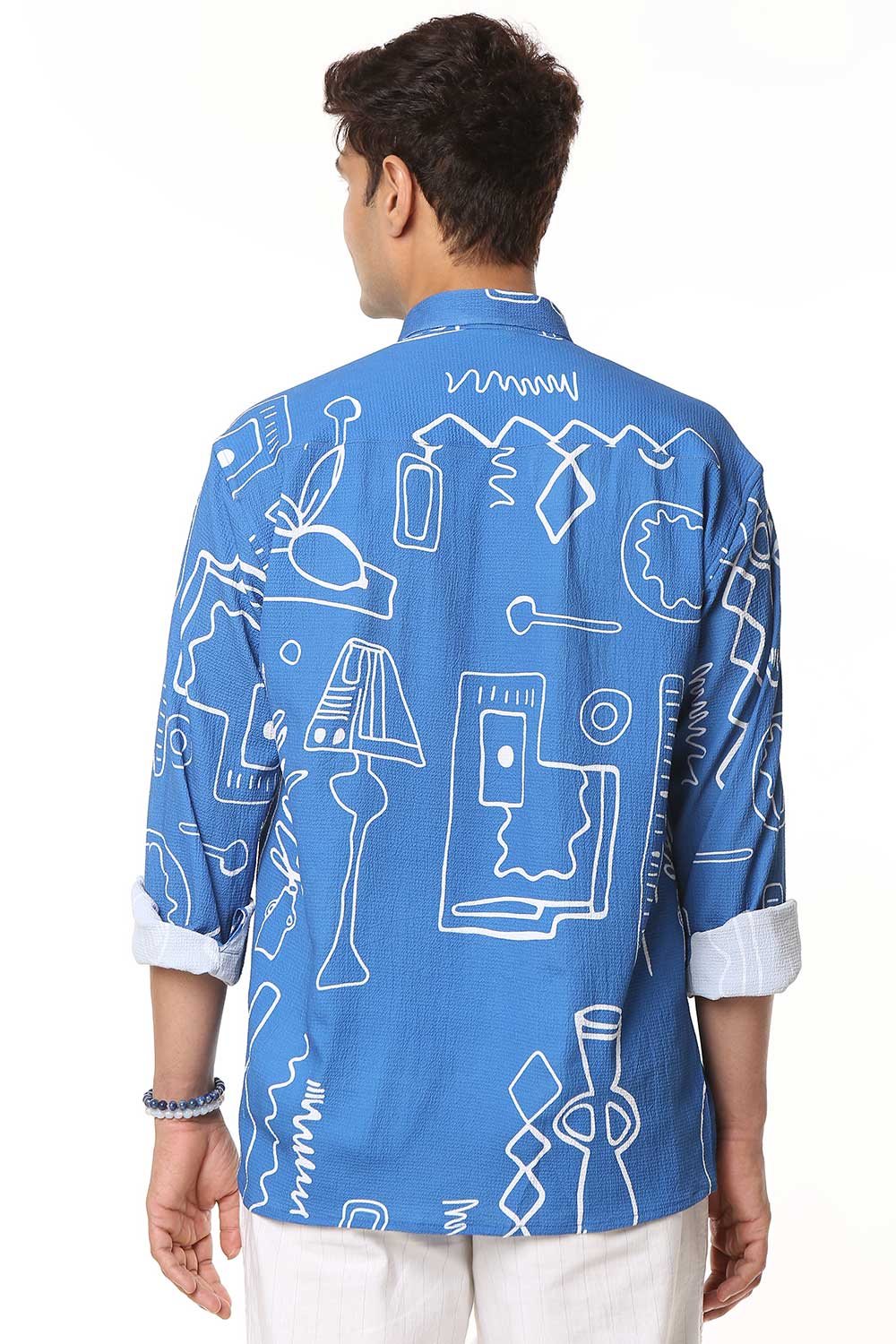 Jodhpur Sketch | Luxury Popcorn Material I Men Shirt - Image 4