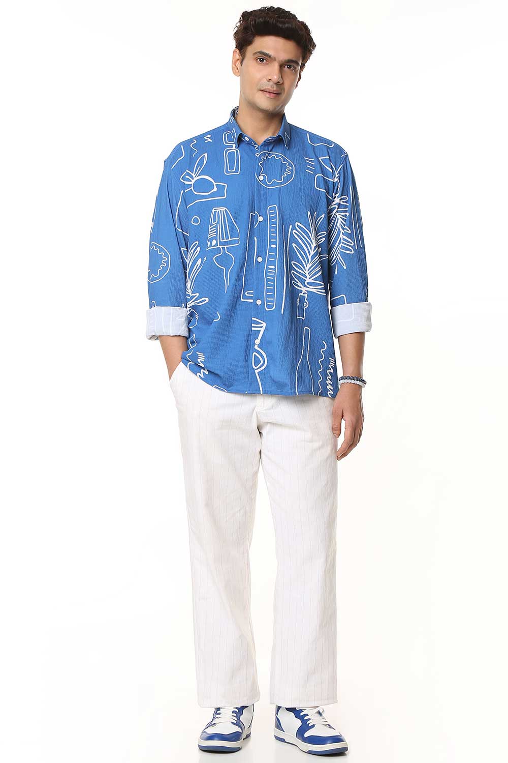 Jodhpur Sketch | Luxury Popcorn Material I Men Shirt - Image 6