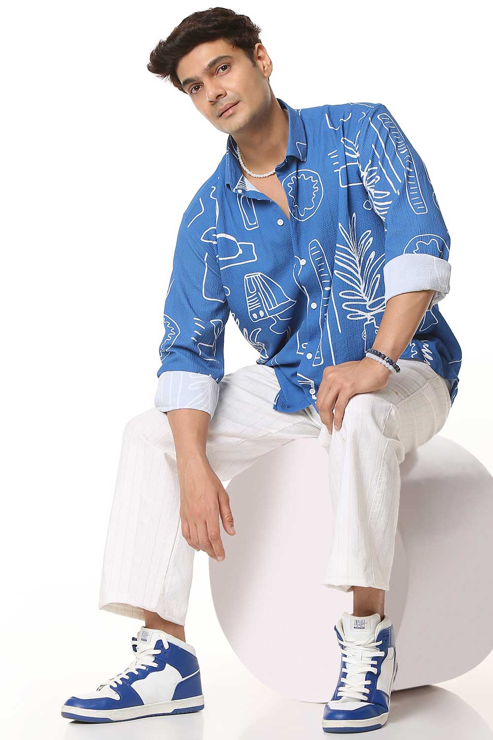 Jodhpur Sketch | Luxury Popcorn Material I Men Shirt - Image 7