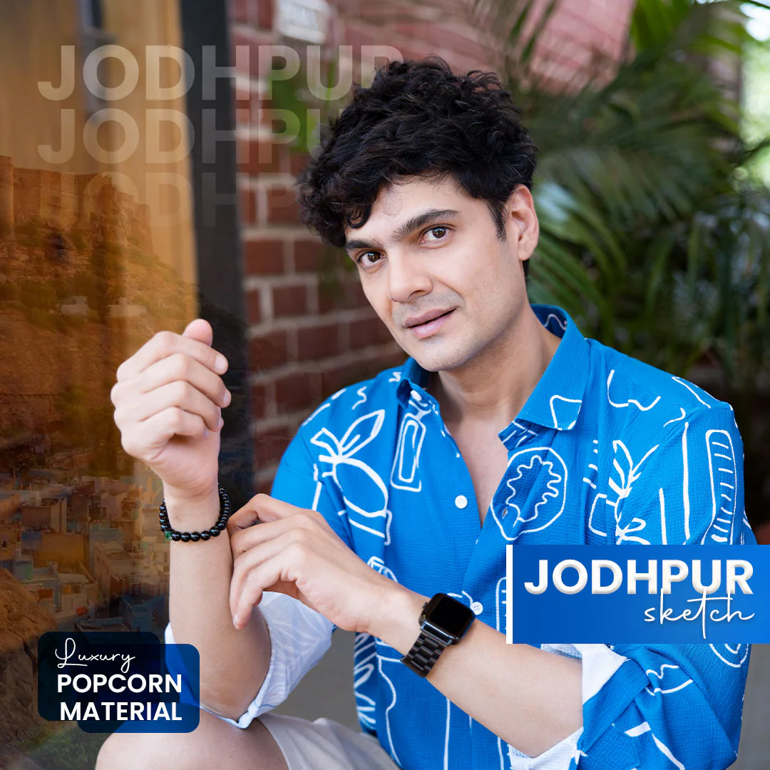 Jodhpur Sketch | Luxury Popcorn Material I Men Shirt - Image 9