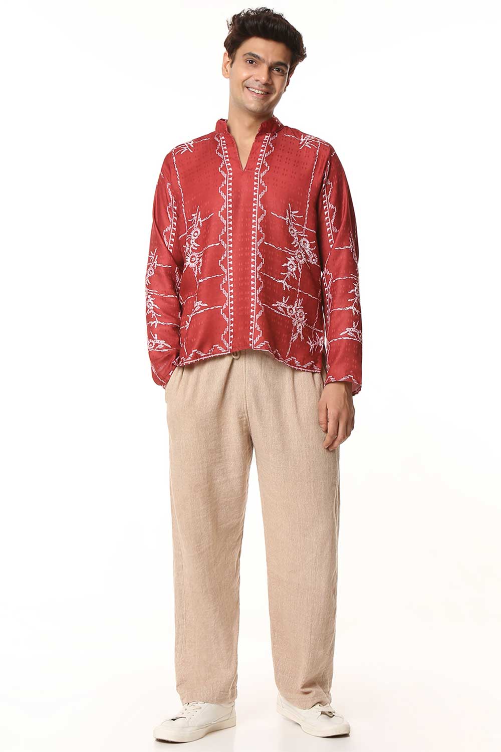 Kalamkari I Korean Shirt Kurta - Image 6