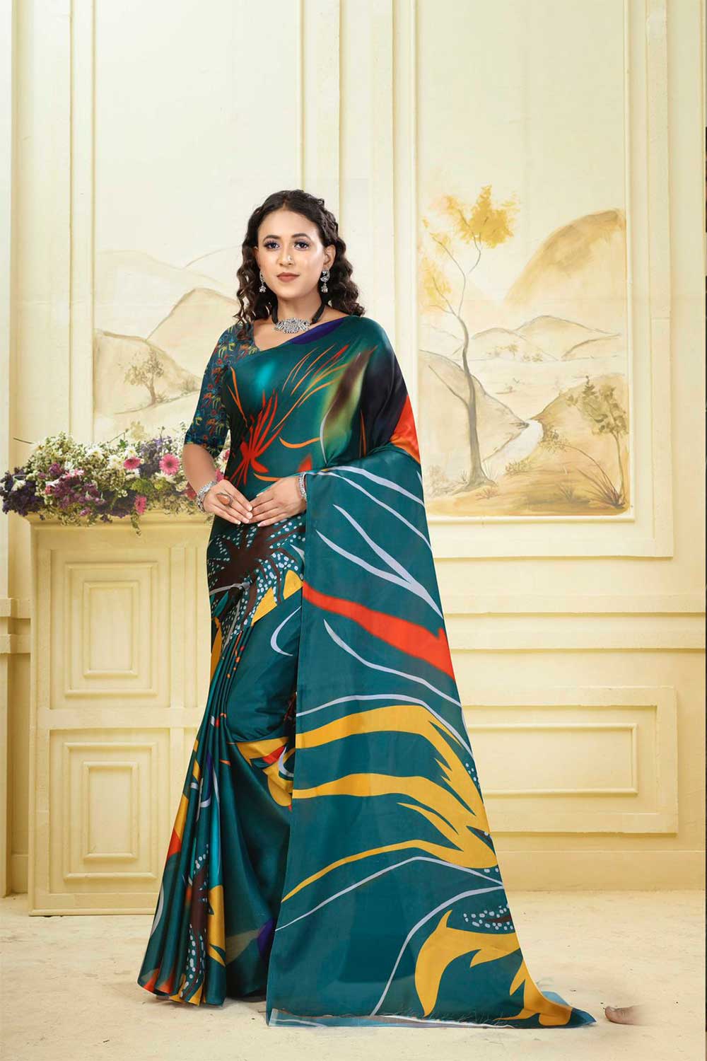 Kalpavatika | Hydrophobic | Water Repellent Stain Free Saree - Image 10