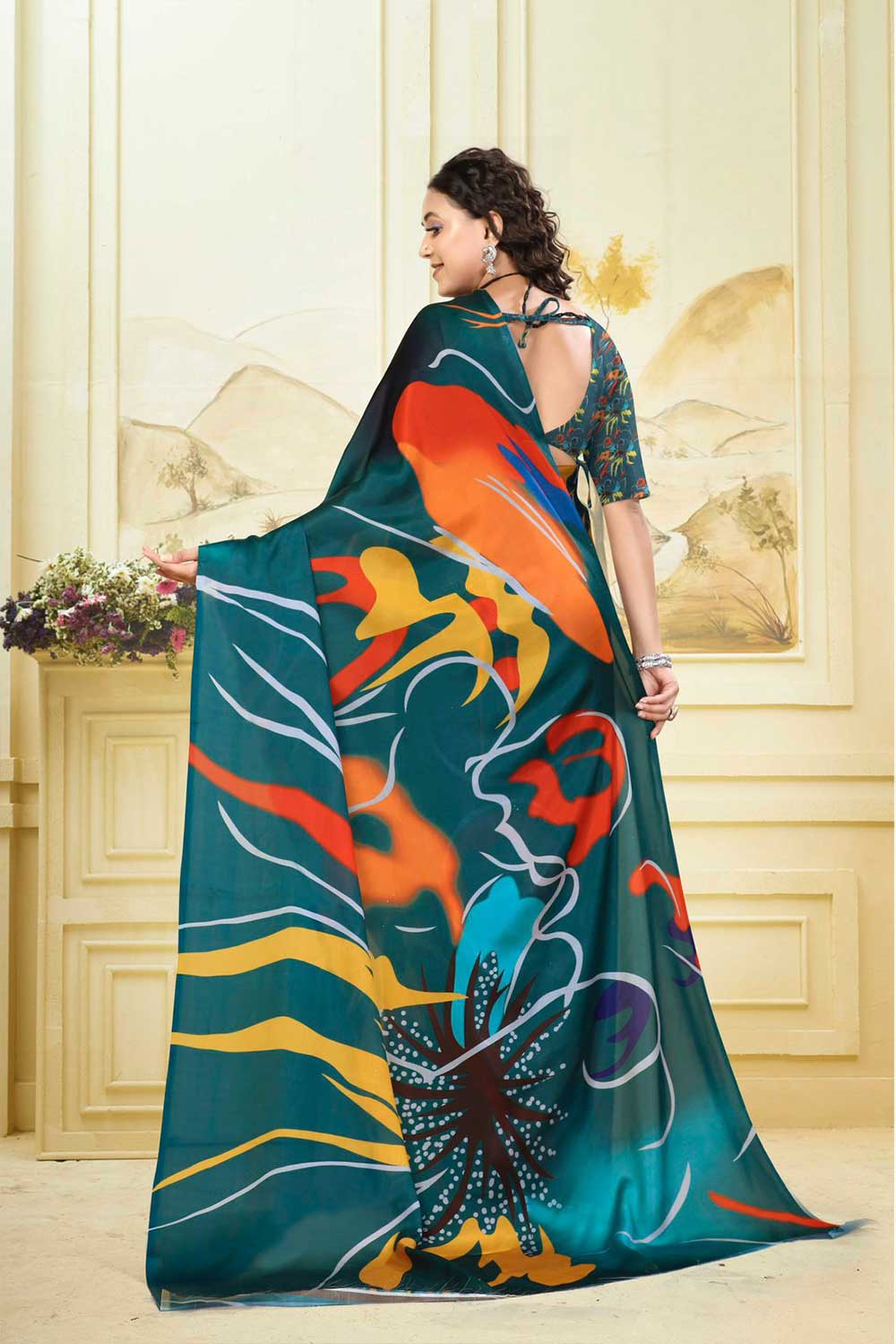 Kalpavatika | Hydrophobic | Water Repellent Stain Free Saree - Image 8