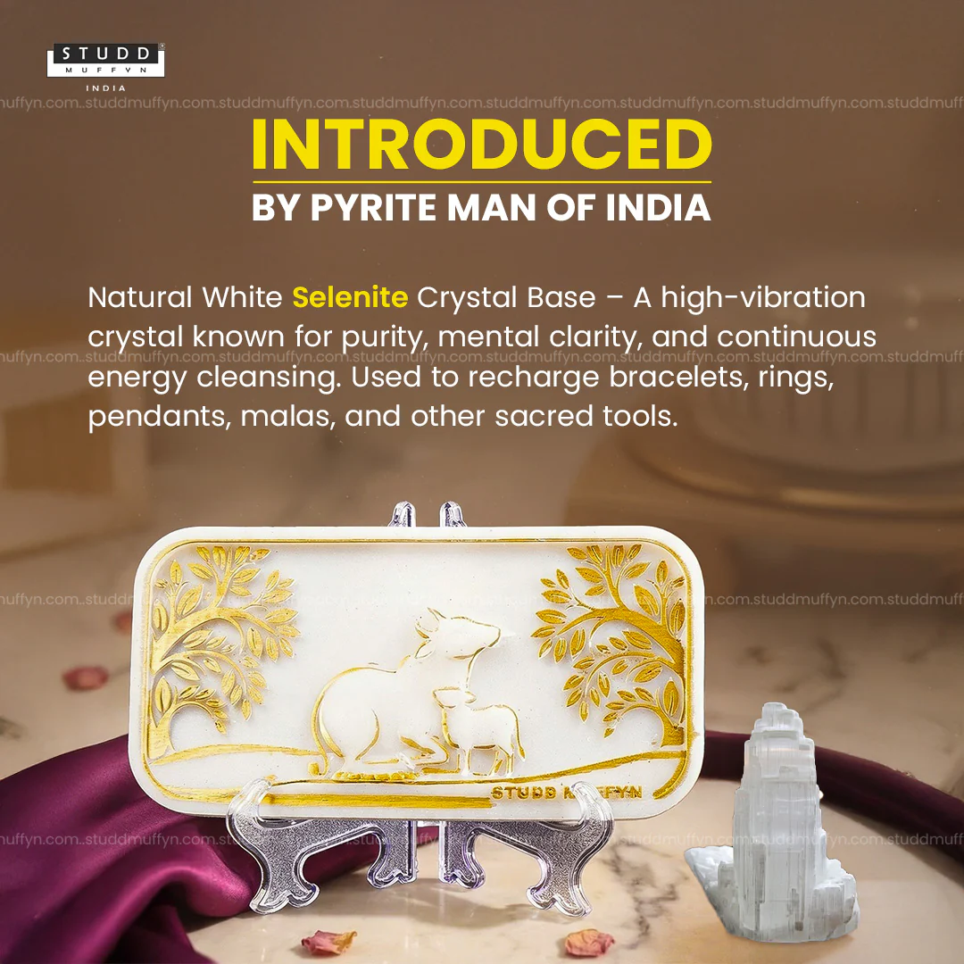 Kamdhenu Aura Shuddhi Selenite Plate - Image 2
