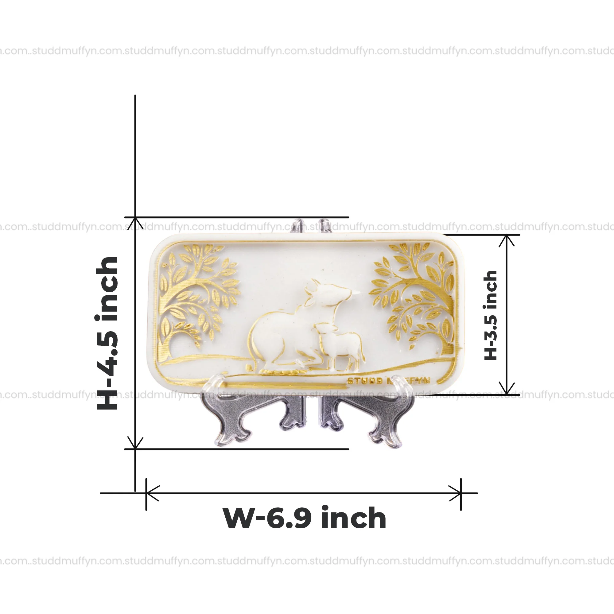 Kamdhenu Aura Shuddhi Selenite Plate - Image 7