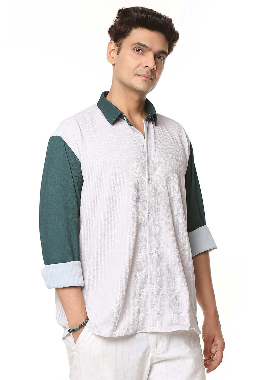 Kasaul Greens | Luxury Popcorn Material | Men Shirt - Image 2