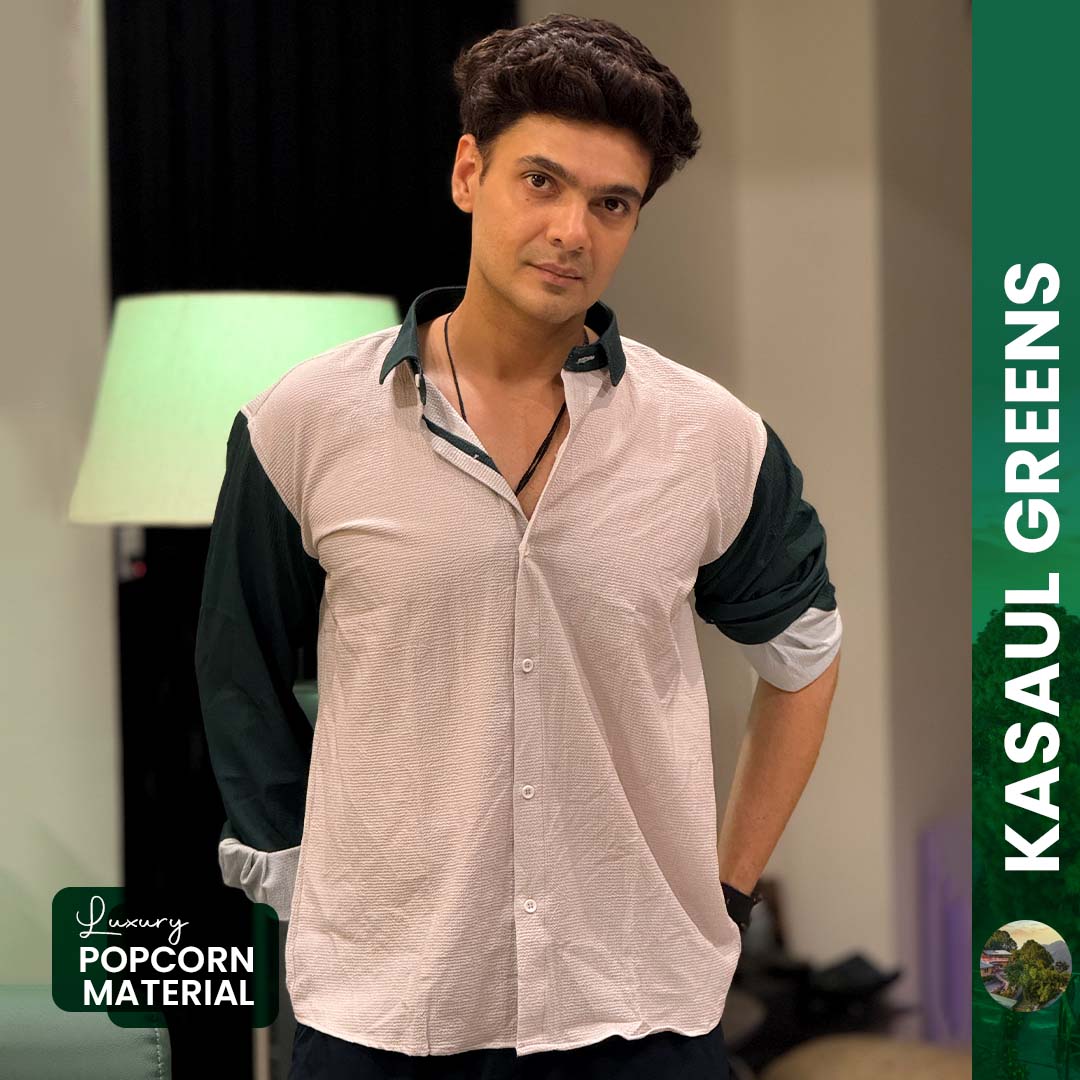 Kasaul Greens | Luxury Popcorn Material | Men Shirt - Image 8